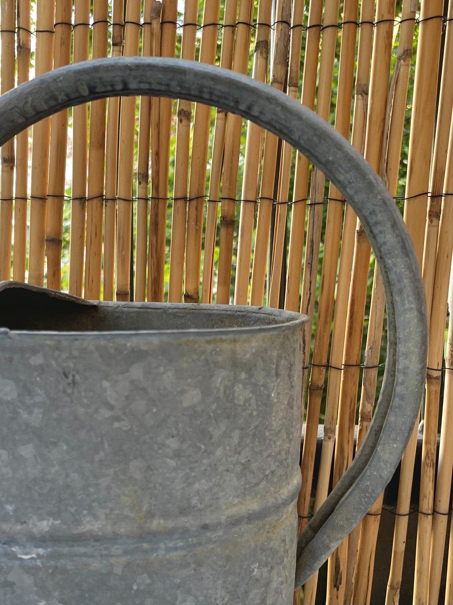 Vintage zinken gieter 5 liter