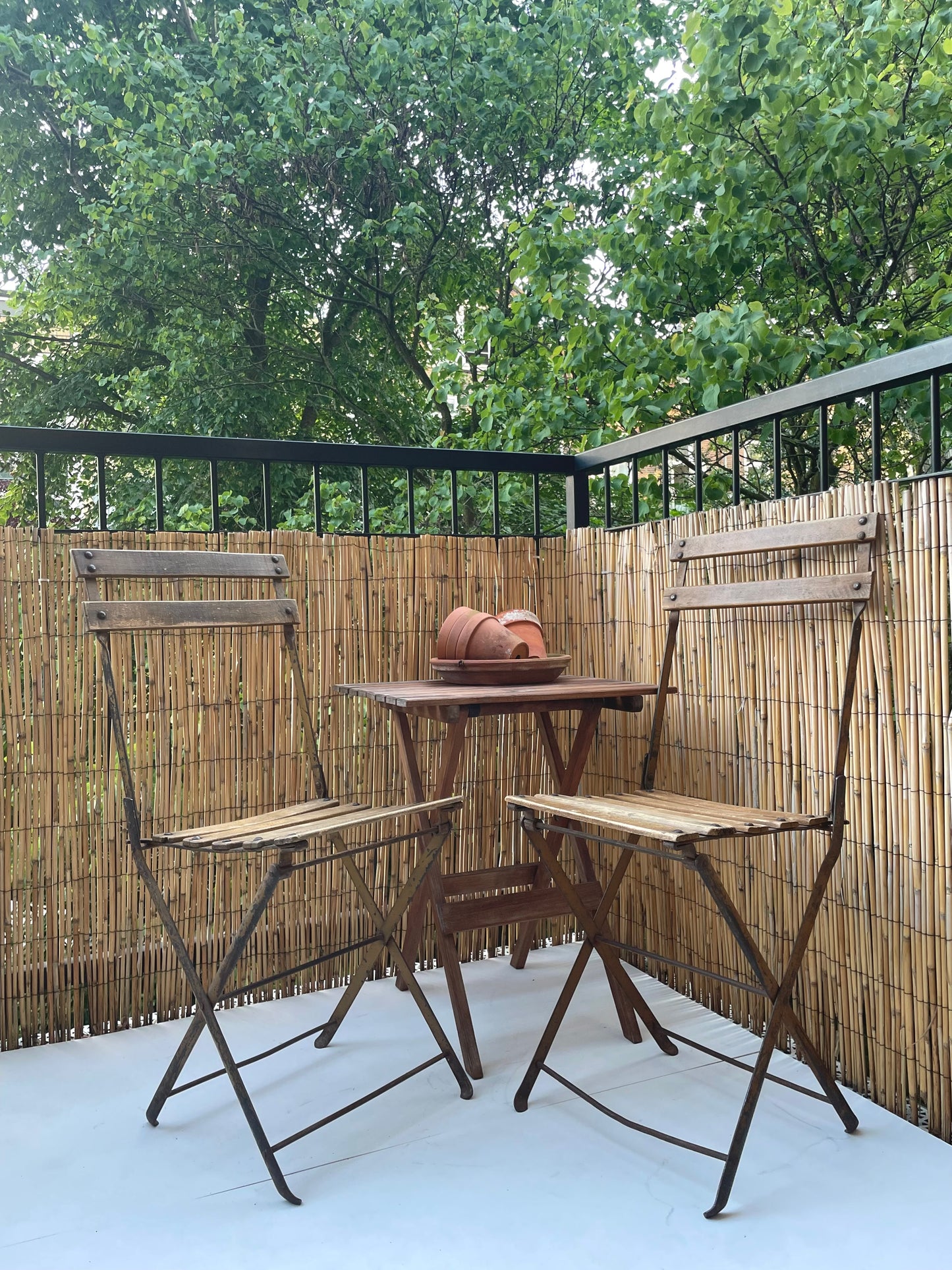Franse bistrostoelen (set van 2) met dubbel klapmechanisme