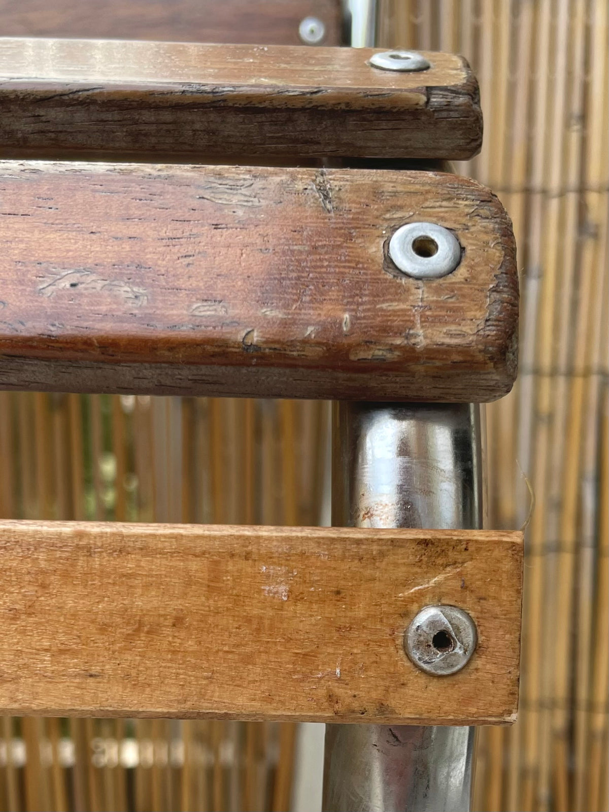 Franse bistrostoelen stapelbaar (set van 4) - chroom en hout