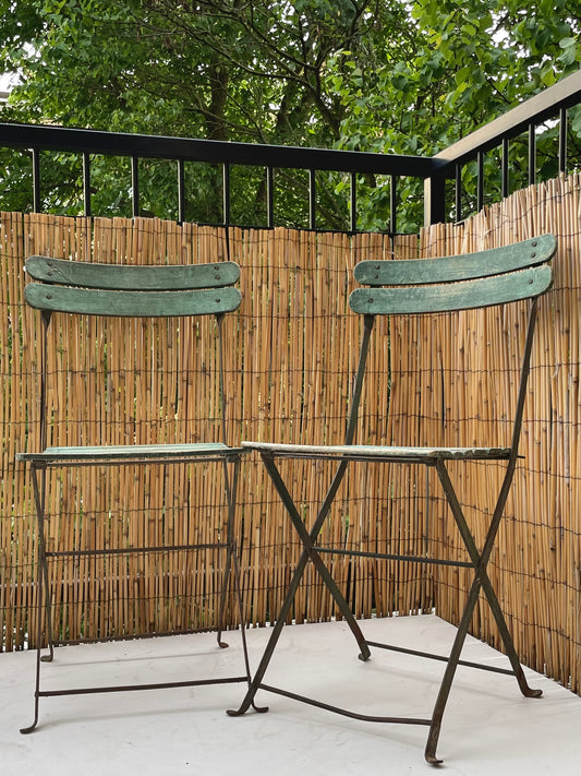 Franse bistrostoelen (set van 2) - groen