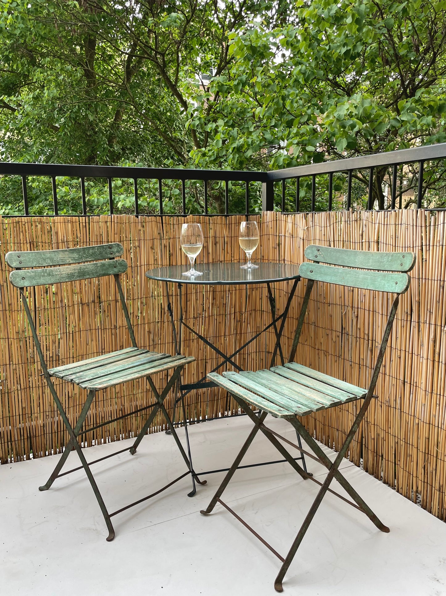 Franse bistrostoelen (set van 2) - groen