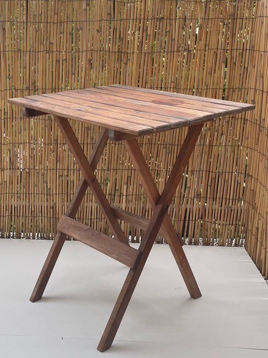 Opklapbare houten tafel uit Frankrijk